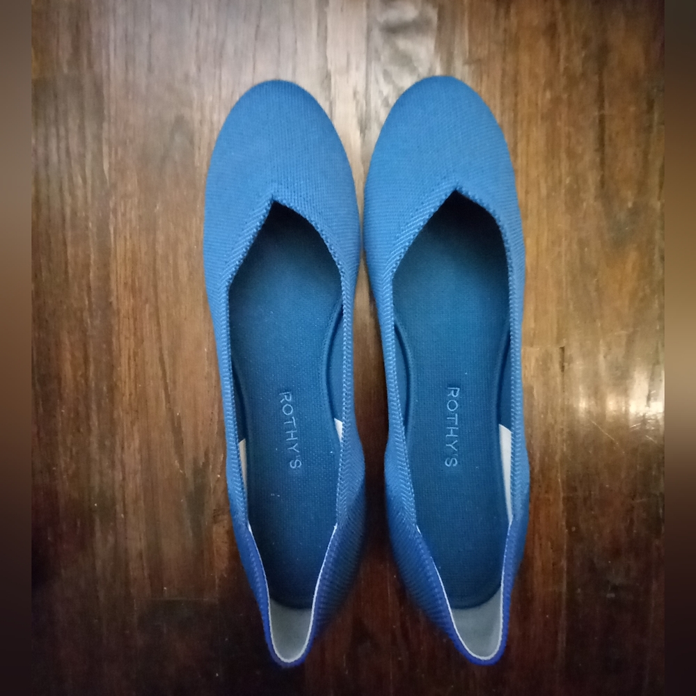 NEW Rothy's Flats Deep Ocean Blue Sz 11.5